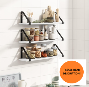 Fixwal Wall Shelves for Decor, - White