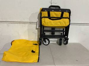 WHITSUNDAY Yellow Collapsible Folding Outdoor Wagon
