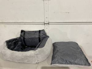 BurgeonNest BlackGrey Dog Car Seat Travel Carrier Bed