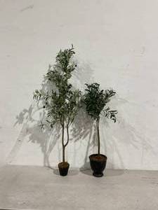 SET OF 2 - Artificial Olive Trees