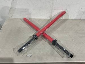 Set of 2 Red Padded Sparring Bokken Foam Sword Practice Blade