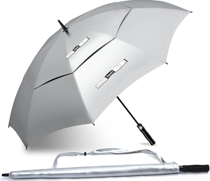 Fulynmen 68 Inch UPF50 Uv Umbrella - Silver
