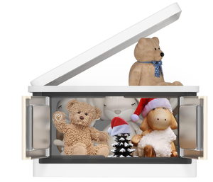 XJJX Storage Bin with Lid - 10.5Gal