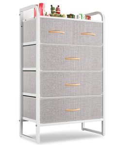 CubiCubi Tall Dresser Storage Chest - GreyWhite