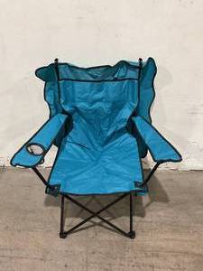 Foldable Canopy Camping Chair - Blue