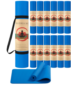 LOT OF 12 Blue Yoga Mats