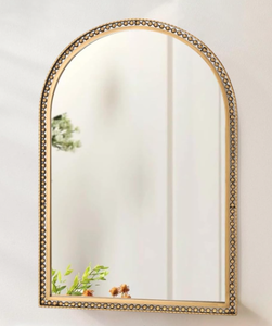 Fobule Antique Gold Arched Wall Mirror