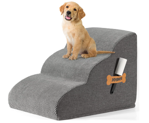 Romrol High Density Foam Dog Stairs with Cover