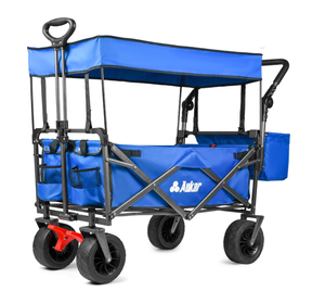 AUKAR Collapsible Canopy Wagon - blue