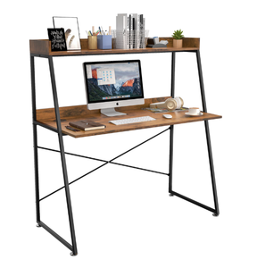 Eureka Ergonomic 48 Simplistic Frame Multipurpose Computer Desk, Archaize Brown