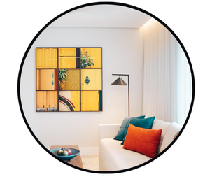 oruii Large Round Mirror - Black