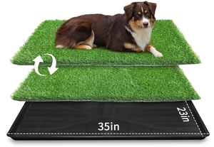 LOOBANI 35in x 23in Extra Large Grass Porch Potty Tray