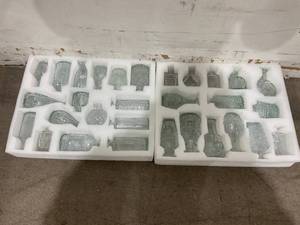 30pc Small Variety of Clear Vases