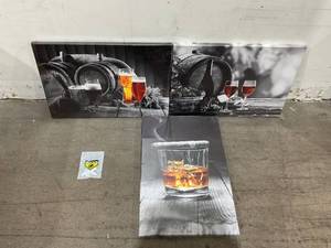 Set of 3 - 24x16 Canvas Art Prints - Scotch WineSpirits