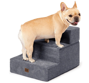 EHEYCIGA Dog Stairs for Small Dogs - Grey