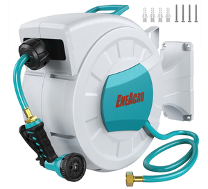 ENEACRO Retractable Garden Hose Reel - 12100ft