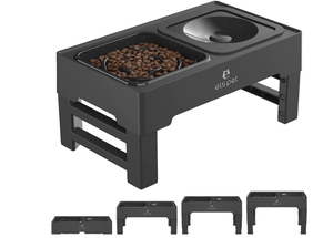 ELS PET Elevated Dog Bowl - Black