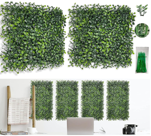 SET OF 12 - Bybeton Artificial Grass Wall Panels,10x 10
