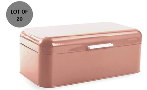 LOT OF 20 - Culinary Couture Bread Box - Rose Gold