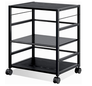 DEVAISE Mobile 3-Shelf Printer Stand with Adjustable Shelves