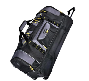 TPRC Sierra Madre 36 in. Rolling Duffel Bag - BlackGrey