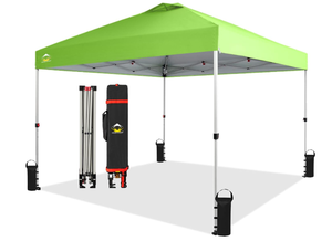 Crown Shades 10x10 Pop up Canopy - Green