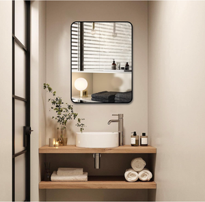 Niccy 30x22inch Wall Mirror - Black