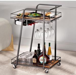 LiebeRen Bar Cart - Vintage Brown
