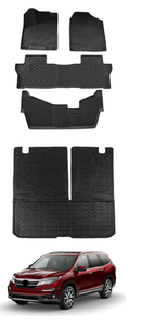 Thinzyou Floor Mats and Trunk Mat Compatible with 2016-2022 Honda Pilot