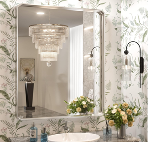 Tokeshimi Brushed Silver Mirror - 36x30