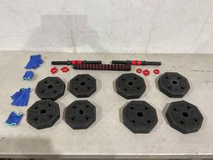 Adjustable DumbellBarbell Weight Set - 30lb - Please Read Description