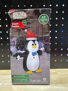 4 Foot Inflatable Penguin LED