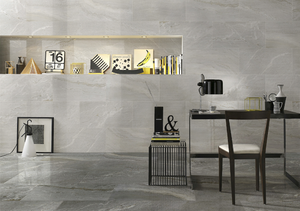 lot 13 image: Lot of (32 Cases) Gate Grey Tile 12x24 16.05-sq.ft.  Total Coverage 513.6-sq.ft.