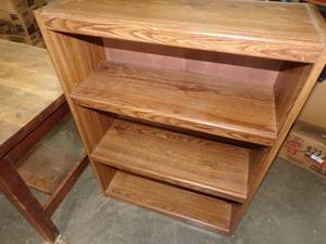 lot 102 image: Desk, Shelf and table