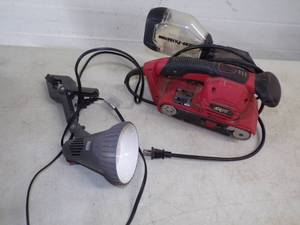 lot 71 image: Belt Sander and Light