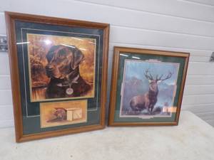 lot 153 image: Pair of Framed Artwork