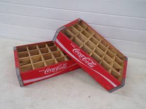 lot 156 image: Pair of Coke Cola Wood Cases