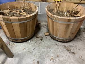 2 Wooden Planters