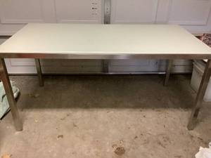 Room & Board Glass Top Table