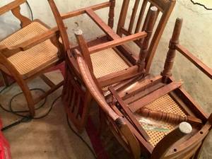 Antique Caned Chairs