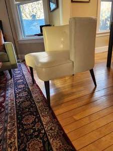 Room & Board White Chair