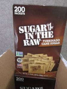 lot 21 image: 2-200ct Boxes Sugar in th Raw Packs...