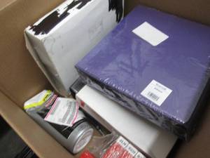 lot 34 image: Box of Assorted Office Supplies...