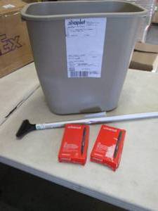 lot 44 image: Light Duty Floor Scraper, Waste Bas...