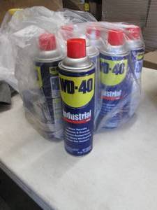 lot 59 image: 9- 16 oz Spray cans Industrial WD-4...