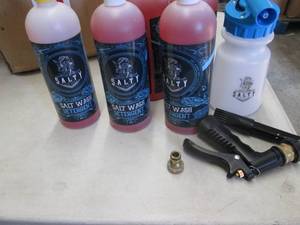 lot 64 image: 4 - 1L Bottles Salty Salt Wash Det...