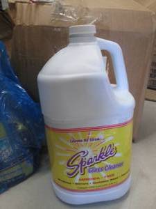 lot 72 image: 2 Gallons Sparkle Glass Cleaner ...