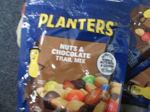 lot 148 image: 6- 6 oz Planters Nuts & Chocolate T...
