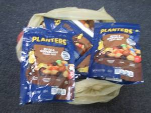 lot 149 image: 6- 6 oz Planters Nuts & Chocolate T...