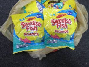 lot 165 image: 12- 5.07 oz Bags Swedish Fish & Fri...